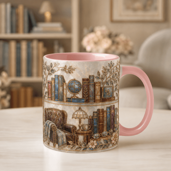 Coffee Mug Book Lover Reading Retreat for Morning Coffee on Father's Day