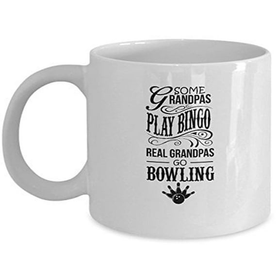 Bowling 11 oz Coffee Mug - Sports Novelty Gifts White Ceramic