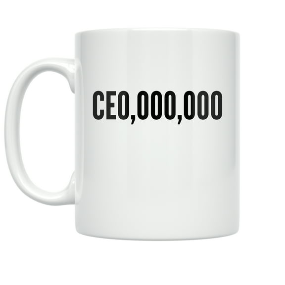 CEO 11 oz Coffee Mug - Executive Gift White Ceramic