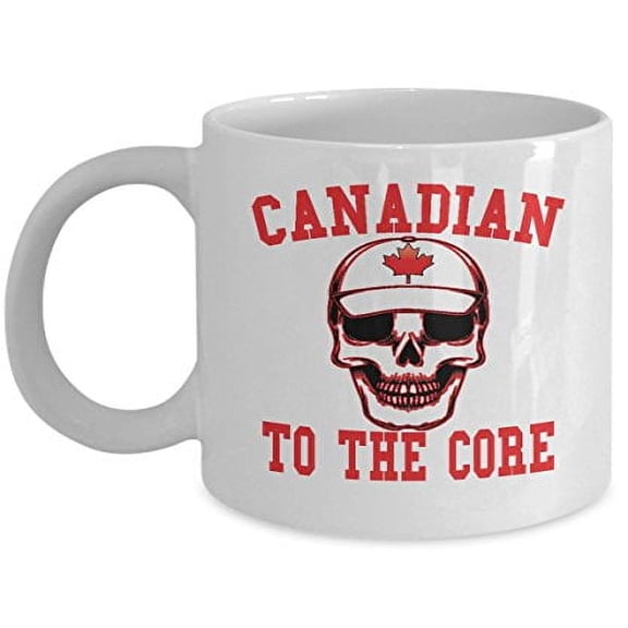Canada 11 oz Coffee Mug - Canadian To The Core White Ceramic Gift