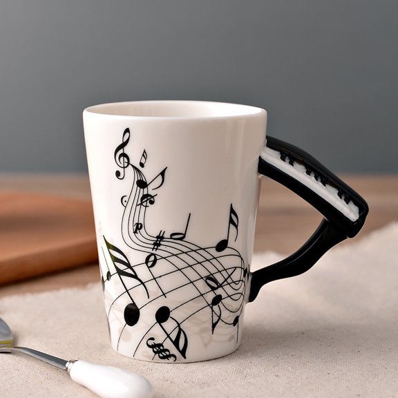 Coffee Mug Ceramic for Coffee & Tea BPA Free Food Grade Material Durable Construction Leak Proof Design Easy to Clean Dishwasher Safe Reusable Perfect Gift Idea Ideal for Daily Use