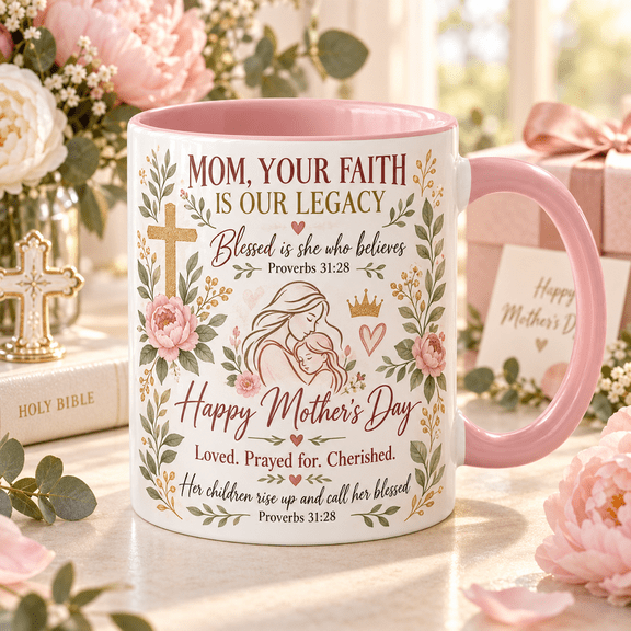 Coffee Mug Christian Floral Faith Morning Drink Mother’s Day Gift Mom