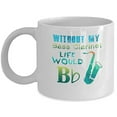 thumbnail image 1 of Clarinet 11 oz Coffee Mug - Bass Player Gifts White Ceramic, 1 of 4