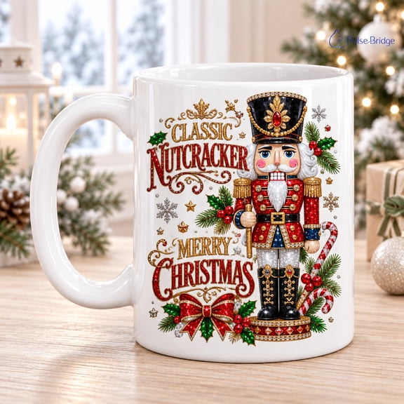 Coffee Mug Classic Nutcracker Soldier Christmas Drinkware Gift for Holiday Lovers