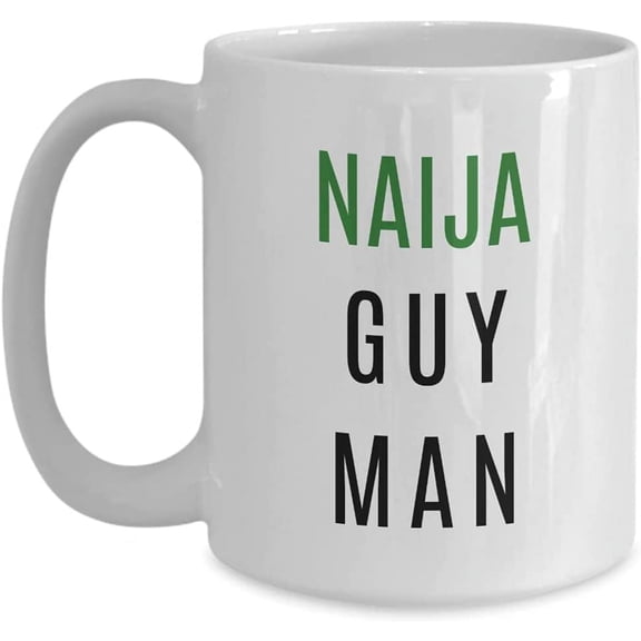 Coffee Mug, Coffee Cup, Ceramic Mug, Naija Guy Man, Naija For Life, African Slang, Nigerian Culture Gifts, Traditional