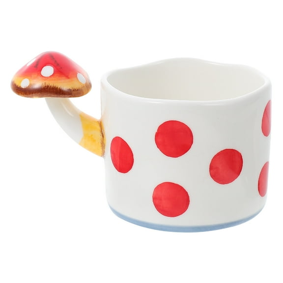 Raindrops Mushroom Shape Ceramic Water Cup Household Coffee Mug Creative Drinking Cup