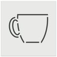 thumbnail image 1 of Coffee Mug Cup Outline DIY Cookie Wall Craft Stencil - 7.0 Inch, 1 of 5