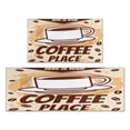 thumbnail image 1 of Coffee Mug Farmhouse Design Kitchen Mats Set Of 2,Kitchen Rugs Mats with Dirty Resistance,washable,non Skid,kitchen Rugs and Mats 17.7x24+17.7x48inch, 1 of 7