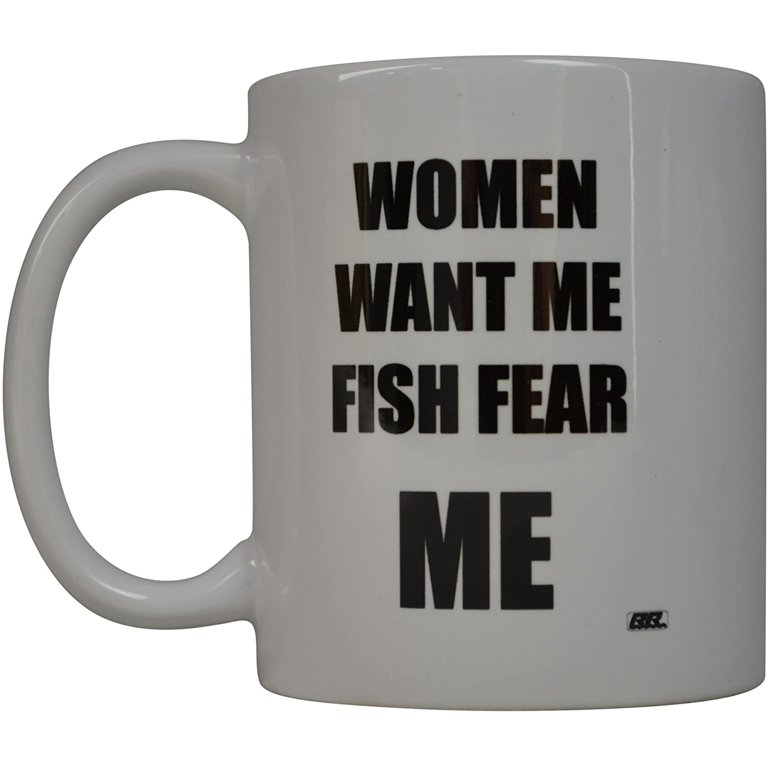 Reel Women Fish Coffee Mug or Coffee Cup, Fishing Coffee Mug Gift