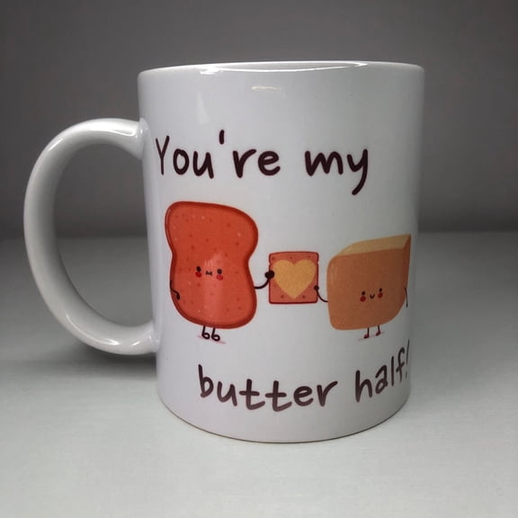 Coffee Mug For Couples, Cute Funny Pun Design, Adorable Puns With Heart, 12 oz Ceramic Cup