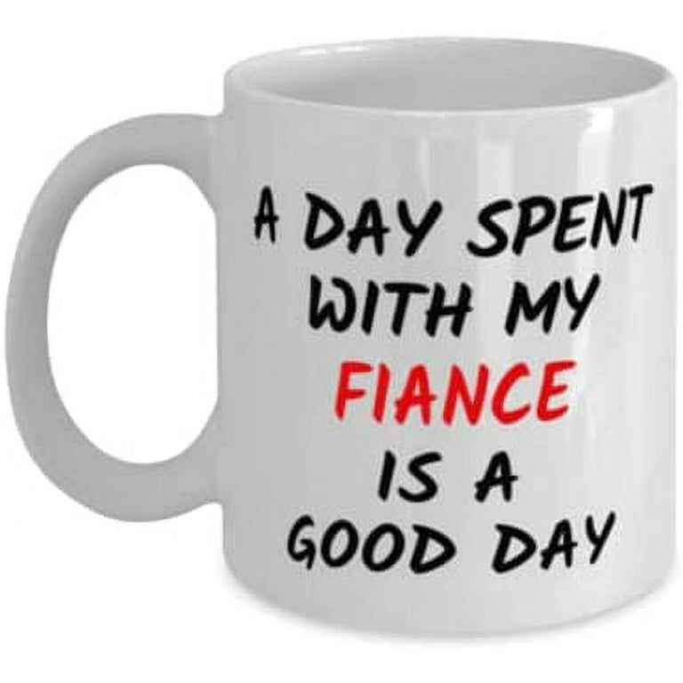Mens Leveled Up To Fiance Gifts For Him Newly Engaged Couple Coffee Mug