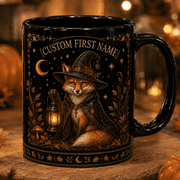 Coffee Mug Fox Mystic Ceramic for Coffee and Tea, Personalized Gift for Fox Lovers