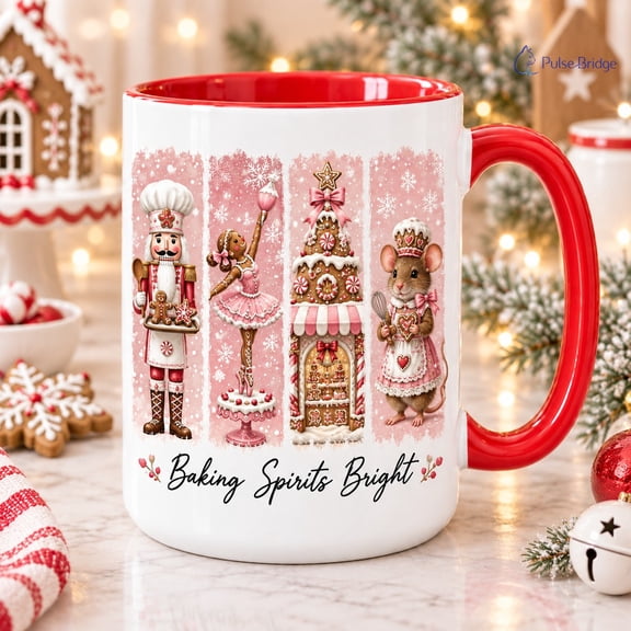 Coffee Mug Gingerbread Nutcracker Baker Holiday Drinkware Gift for Baking Lovers