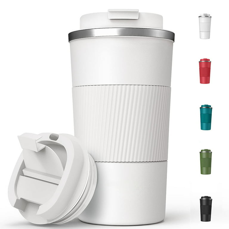 Coffee Mug to Go, Thermal Mug, Stainless Steel Travel Mug with Leak-Proof Lid, Insulated Coffee Mug for Hot and Cold Drinks, Water Coffee and Tea