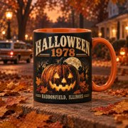Coffee Mug Halloween 1978 Jack O Lantern Graphic for Horror Movie Lovers