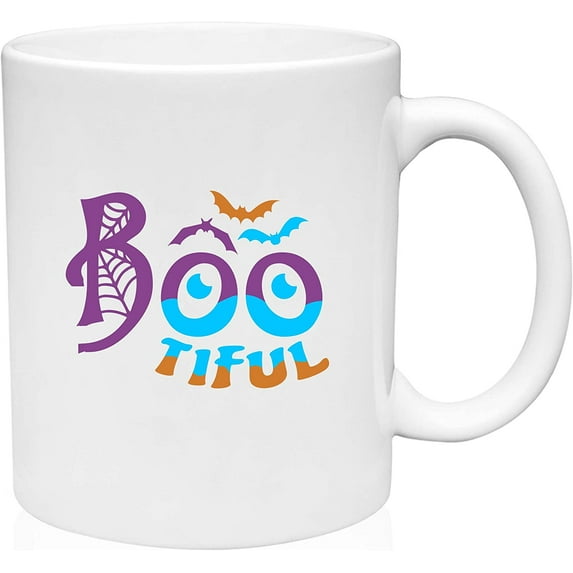Coffee Mug Halloween Decorations Bootiful Halloween Spirit Bats Spider Webs Beautiful White Coffee Mug Funny Gift Cup