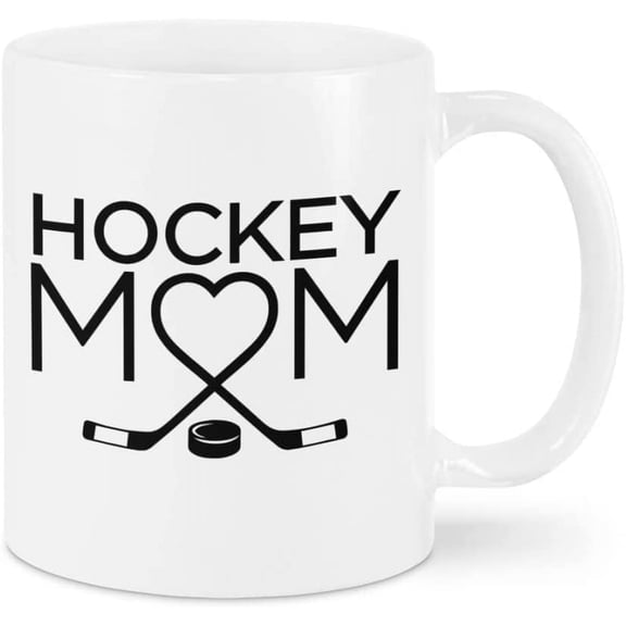 Coffee Mug For Hockey Player Mom Mommy From Son Daughter Family Hockey Mom Heart Unique Gifts Ideas For Hockey Players Ceramic 11 15oz White Cup For Birthday Christmas Mothers Day Xmas
