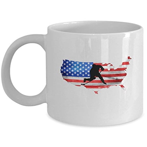 Hockey 11 oz Coffee Mug - Sports Gifts for Coaches White Ceramic
