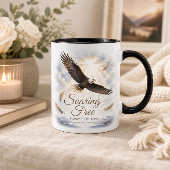 Coffee Mug Jackie Bald Eagle Memorial Ceramic Mug for Morning Coffee and Remembrance Gift