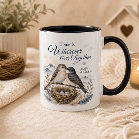 Coffee Mug Jackie and Shadow Bald Eagle Memorial Ceramic Cup for Morning Coffee and Bird Lovers