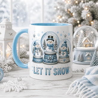 Snowman Stacking Ceramic Mug Set 12 OZ 4-Piece Holiday Time Snowman Stacking Ceramic Mug Set 12 OZ 4-Piece Holiday Time