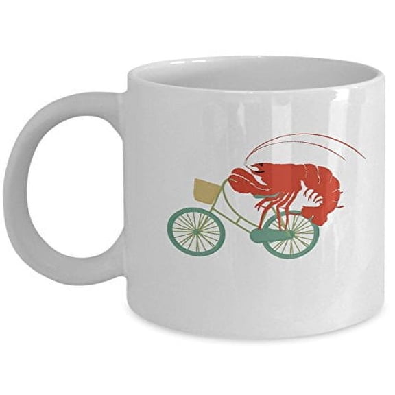 Lobster 11 oz Coffee Mug - Gift Ideas for Bikers White Ceramic