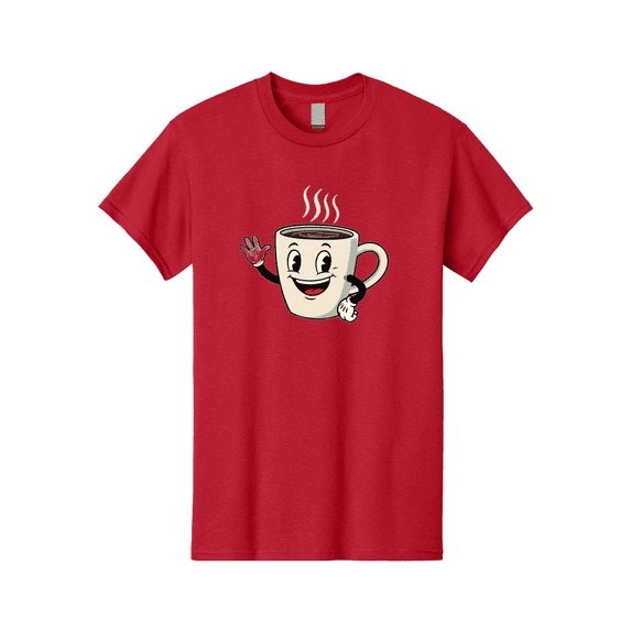 Coffee-Mug Mens Graphic Tee, 100% Cotton, Casual Summer Wear-BAA379