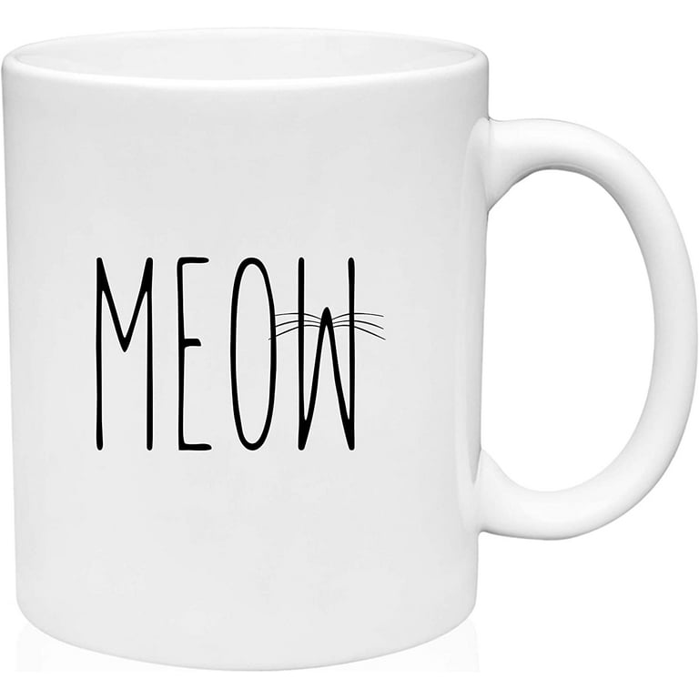 Meow Meow Tall Cat Mug Meow Meow Tall Cat Mug