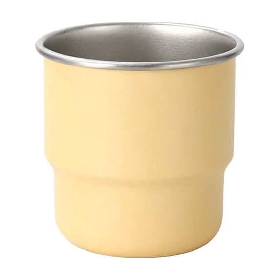 Coffee Mug, Mini Double Walled Stainless Steel Vacuum Insulated Cup, 3.14x2.95In 9.5Oz Compact Travel Mug with Secure Lid for Home Office Outdoor, Keeps Drinks Hot or Cold