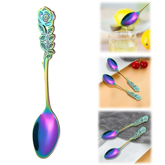 Coffee Mug, Natural Coffee Mug, Amethyst Mug, Gemstone Mug, Coffee Mug, Fresh Coffee Mug, Rainbow Pointed Spoon Mug (C-Shaped Spoon)