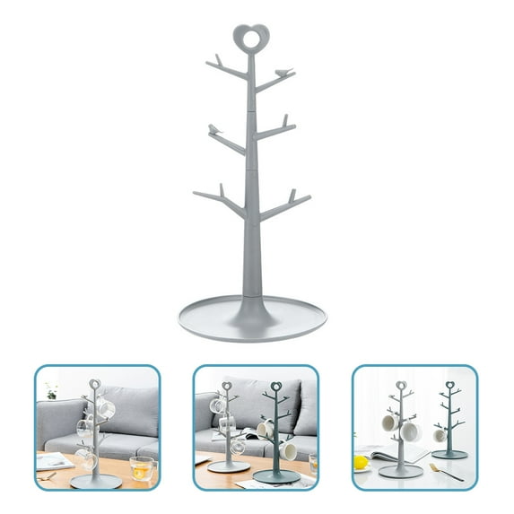 LEDMOMO Coffee Cup Hangers Wall Mount Coffee Mug Holder Plastic Rectangular Bottle Display 1Pcs Back to School