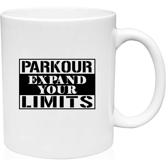 Coffee Mug Parkour Expand your limits Training Movement White Coffee Mug Funny Gift Cup