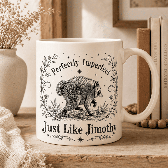 Coffee Mug Perfectly Imperfect Jimothy Desk Drinkware Gift for Coworkers and Friends