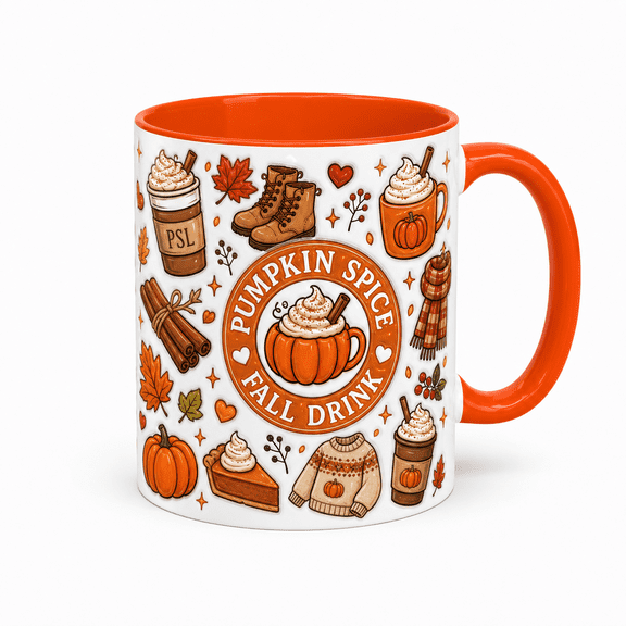 Coffee Mug Pumpkin Spice Fall Drink Ceramic for Morning Coffee Pumpkin Spice Lovers