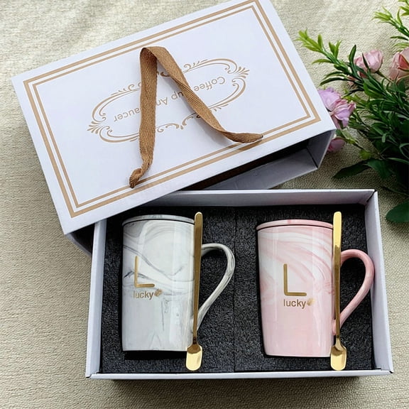 Coffee Mug Set (14 oz), Wedding Gifts for Couples & Bridal Shower
