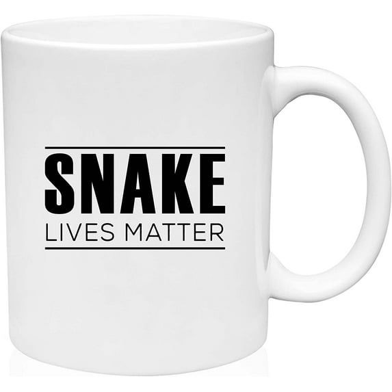 Coffee Mug Snake Lives Matter Reptiles No Discrimination White Coffee Mug Funny Gift Cup