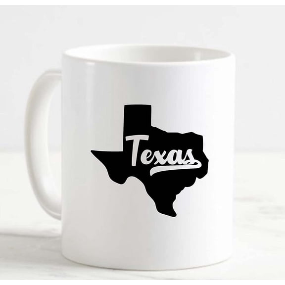 Coffee Mug Texas Home Hometown United States Lonestar White Cup Funny Gifts for work office him her