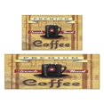 thumbnail image 1 of Coffee Mug Vintage Design Style Kitchen Mats for Floor Water Proof Non-Slip, Absorbent Mats Set Of 2 for Sink Waterproof Runner Rug for Laundry Room,kitchen Rugs and Mats 17.7x24+17.7x48inch, 1 of 7