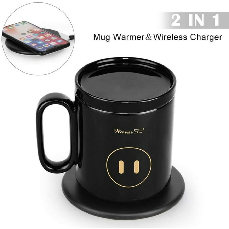 Coffee Mug Warmer with Wireless Charger 2 in 1 Mug Warmer Set for Home &  Office