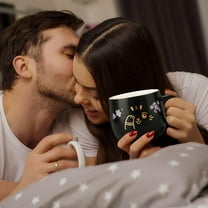 Coffee Mug Warmer & Cute  Mug Set, Electric Cup Warmer for Desk with Auto Shut Off, 4 Temperature Setting & 8h Timer  Tea Beverage Warmer for Coffee Office, Ideal for Men Women Birthday Gifts