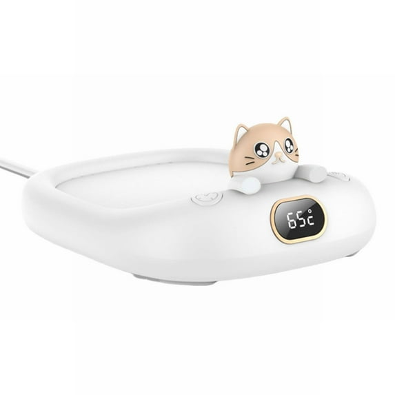 Coffee Mug Warmer for Desk with 4 Temperature Settings, Wireless USB Coffee Cup Warmer for Coffee, Tea, Milk, Beverage, Auto Shut-Off, Portable Mug Heater