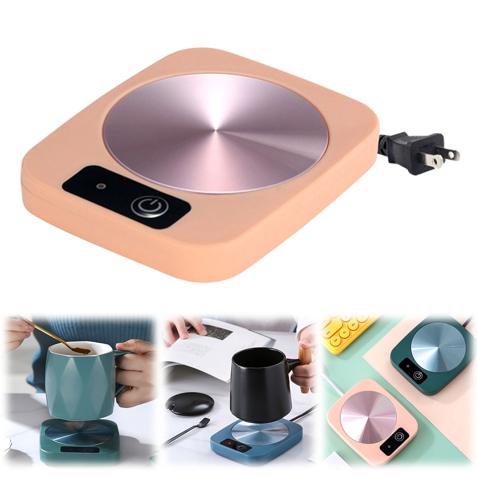 Coffee Mug Warmer 55W Fast Heating Coffee Warmer, 3 Temperature Settings Up To 170 With LED