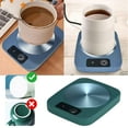 thumbnail image 1 of Coffee Mug Warmer, Electric Beverage Heater, Milk Cup Heater Pad, Thermostat Heater & Heating Plate, Multi-Purpose Coffee Mug Heater Pad Green 5.13 Inch (1Pcs), 1 of 9