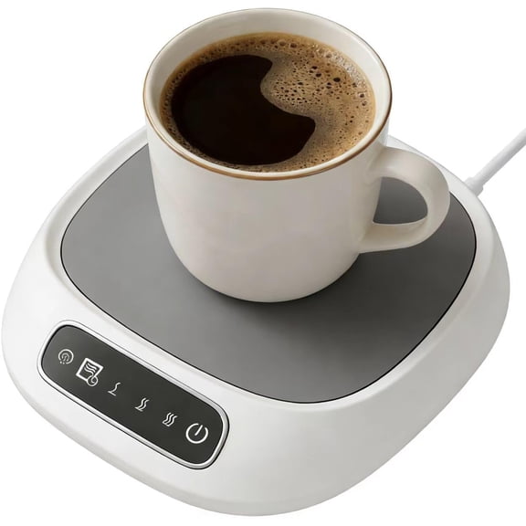 Coffee Mug Warmer, Electric Smart Beverage Cup Warmer, USB Cup Warmer for Desk with 3-Temp Touch Control, 3 Temp Settings, Electric Beverage Warmers for Coffee, Tea