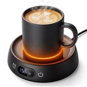 MQHOOB Electric Coffee Mug Warmer for Desk, 35W Portable Cup Heater with 4 Temp Levels & 1-12H Timer, Smart Cup Warmer Gifts Accessories for Women Men Milk, Tea, Candle