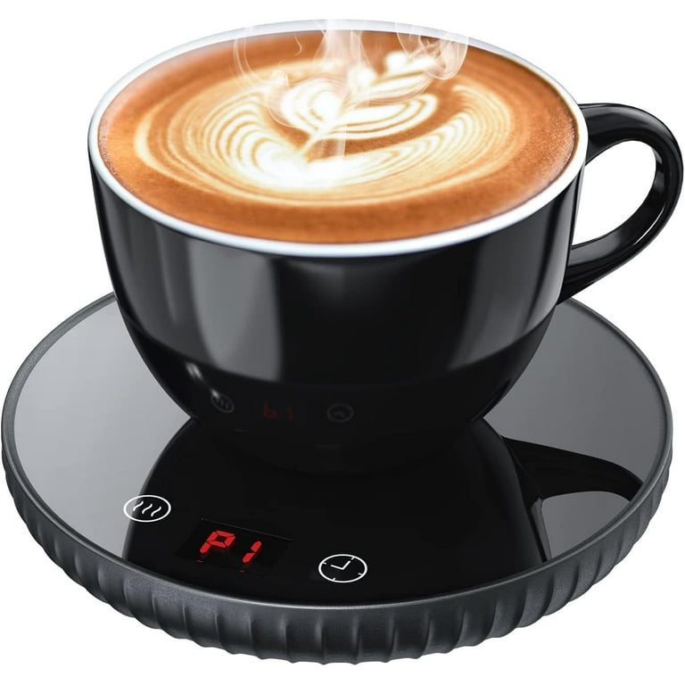 Coffee Mug Warmer, Gaiton Electric Coffee Warmer for Desk Candle Wax Cup Warmer , Black, Size: Small