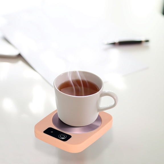 Taicans Coffee Mug Warmer & Mug Set for Desk,Self Heating Coffee Mug,55°C Constant Temperature Cup Warmer,16W Low Power Heating Pad with Mechanical Button,Fast Heating for Coffee/Tea/Milk