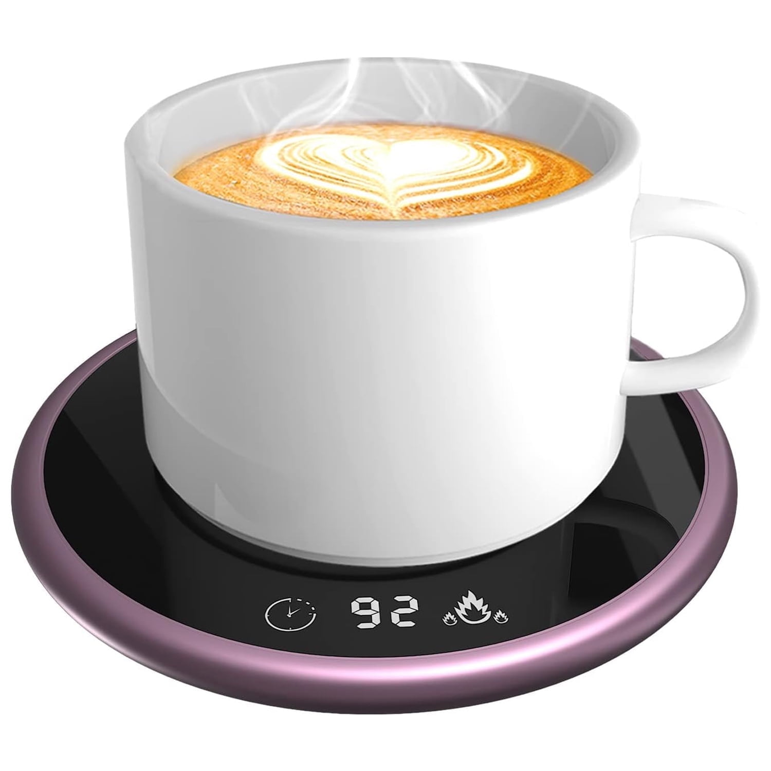 Coffee Mug Warmer, Pink Tea Cup Warmer for Office Desk, Beverage Warmer with 2 Temperature Settings, Perfect for Warming Coffee, Tea, Hot Chocolate