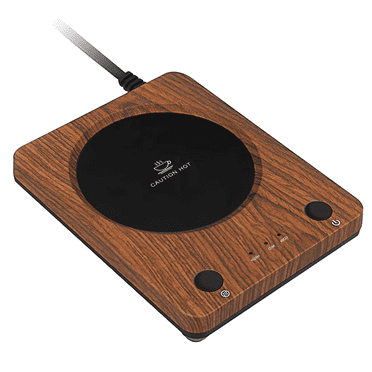 Coffee Mug Warmer Plate - Mug Warmer for Desk with Auto Shut Off, 3 Temperature Settings for Coffee, Milk, Tea Warming, Home & Office Use, Wood
