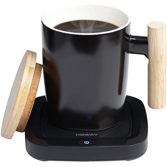 Coffee Mug Warmer Set for Desk, Temperature Controll Heating Cup Hot Chocolate, Cocoa and Tea, Office & Home use, One